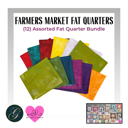 Farmers Market Fat Quarter Bundle - 12 Assorted Colors