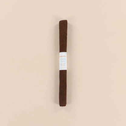 Brown Ribbed Fabric