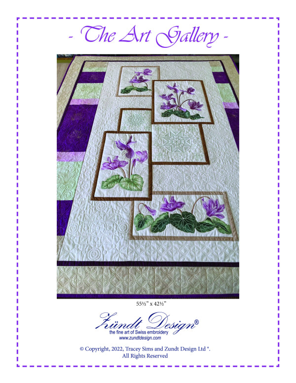 The Art Gallery - Block of the Month Embroidery Designs