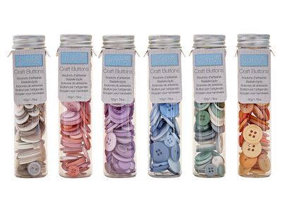Craft Buttons - Pastels