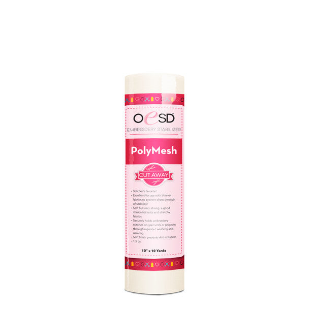 Polymesh CutAway - White 10" x 10 yds