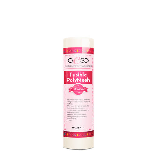 Fusible Polymesh CutAway - 10"x 10 yds
