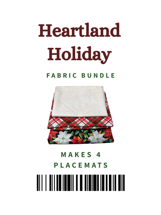 Heartland Holiday -  Easy Placemats (Set of 4) - Fabric Kit - (IQ Designer/My Design Center)