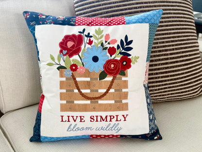 Country Blooms Applique Large-Scale Design