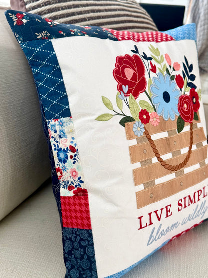 Country Blooms Applique Large-Scale Design