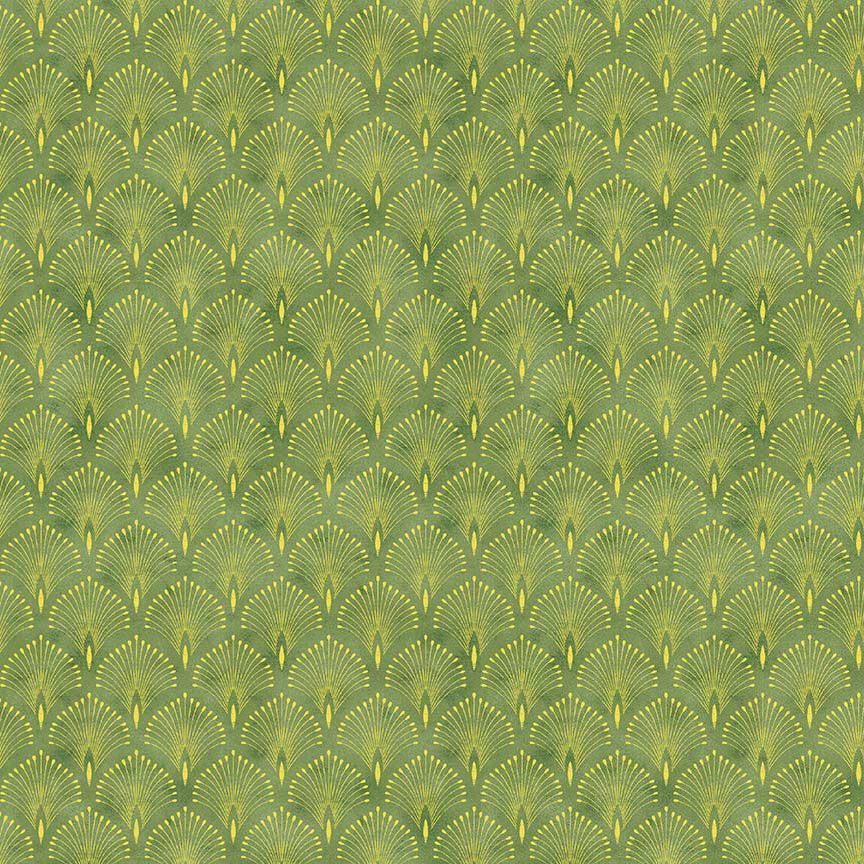 Imperial Bloom - Asian Metallic Scallops - IMPERIAL-CM4380  GREEN