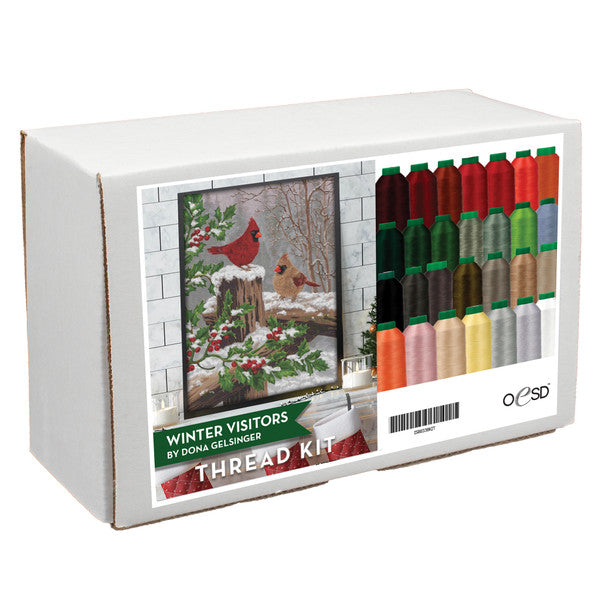 Winter Visitors Tiling Scene Thread Kit
