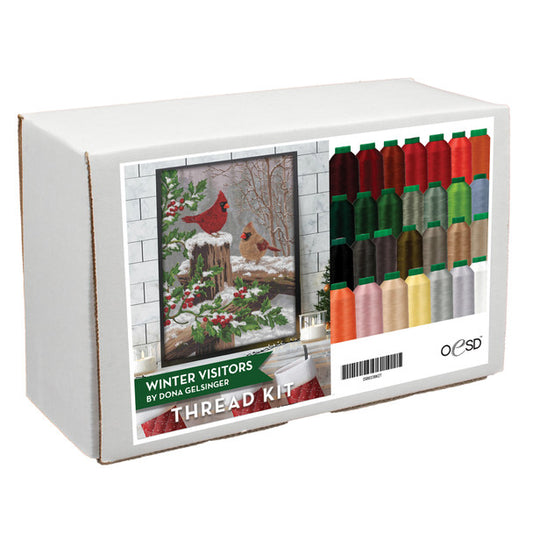 Winter Visitors Tiling Scene Thread Kit