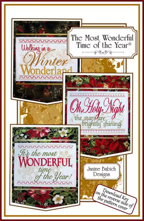 Most Wonderful Time of the Year - Machine Embroidery - Download Code