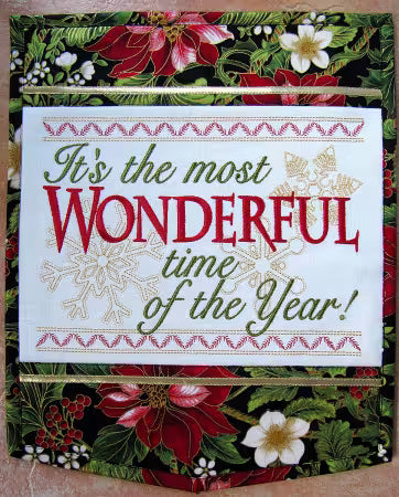 Most Wonderful Time of the Year - Machine Embroidery - Download Code