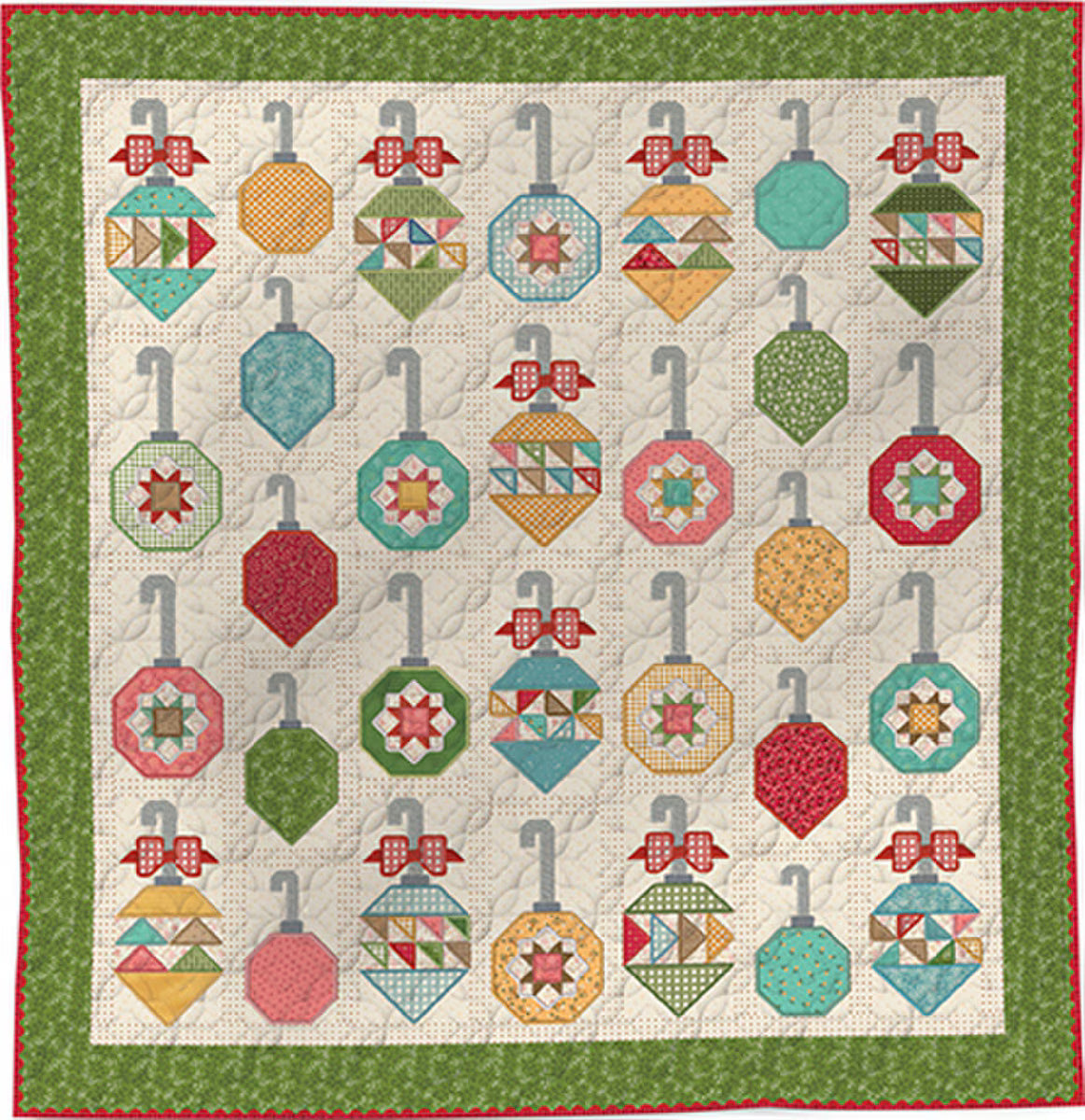Decorating the Tree Quilt Kit - Fabric Only - Machine Embroidery