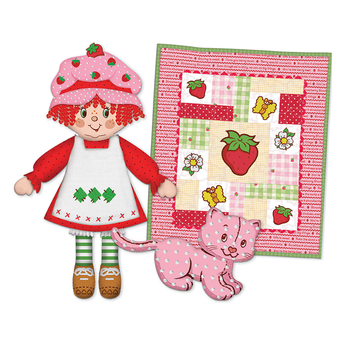 [Pre-Order] Strawberry Shortcake™ Dolls & Doll Quit Fabric Kit
