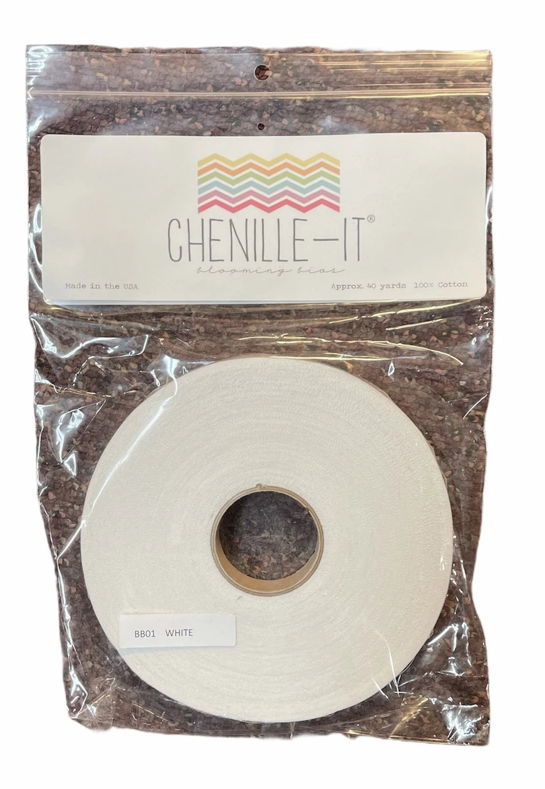 Chenille-It 5/8in x 40yd White