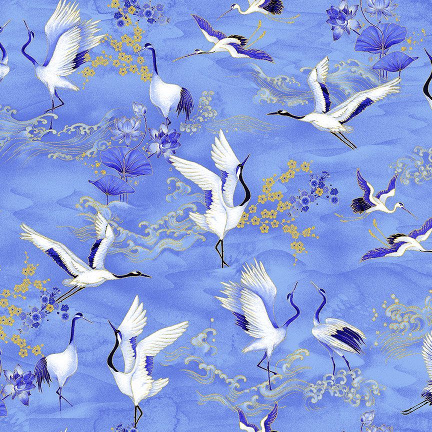 Moonlight - Asian Crane Metallic - LOTUS-CM3986  SEA
