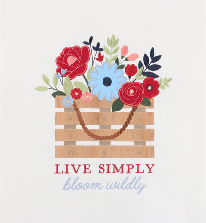 Country Blooms Applique Large-Scale Design