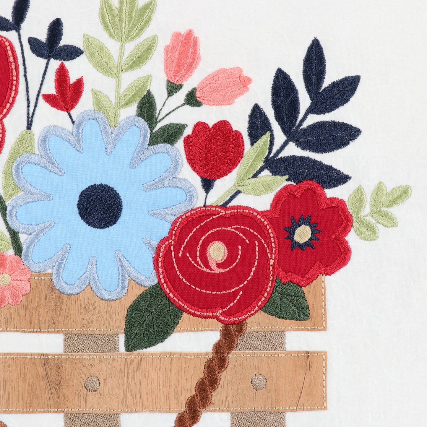 Country Blooms Applique Large-Scale Design