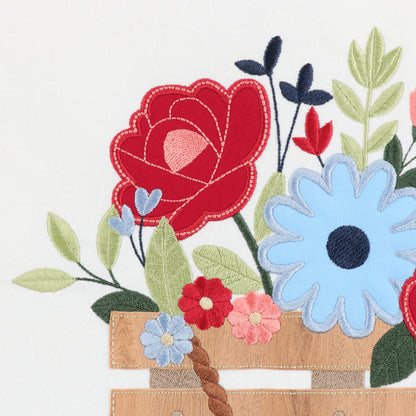 Country Blooms Applique Large-Scale Design