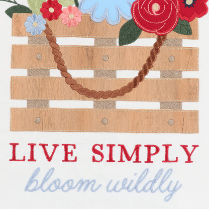 Country Blooms Applique Large-Scale Design