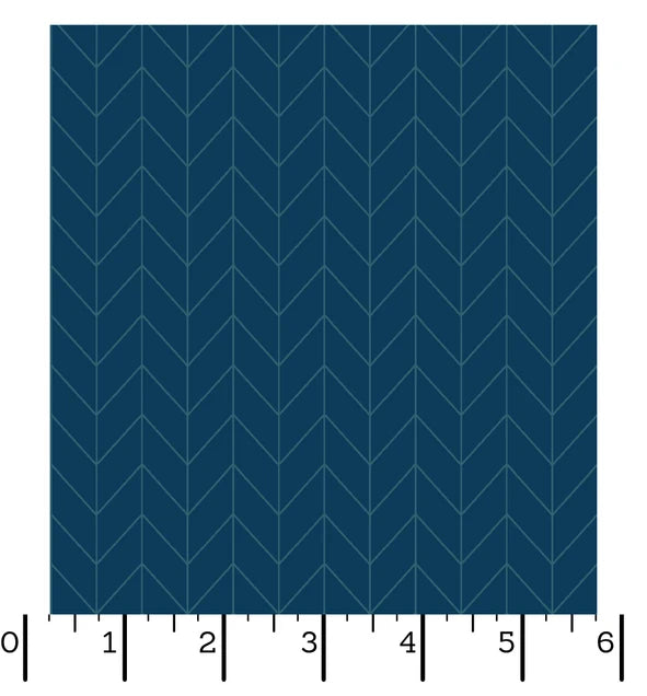 Kimberbell Basics - Chevron Navy - MAS8258-N-MS