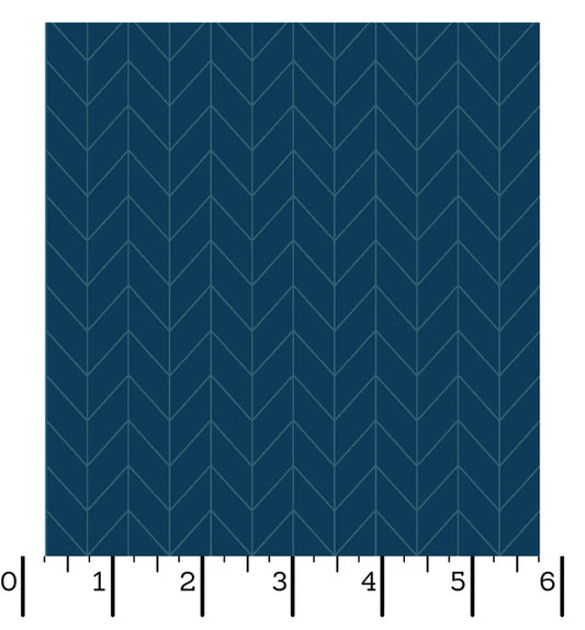 Kimberbell Basics - Chevron Navy - MAS8258-N-MS