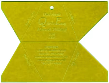 Dual Angle Quick Easy Mitered Binding Tool