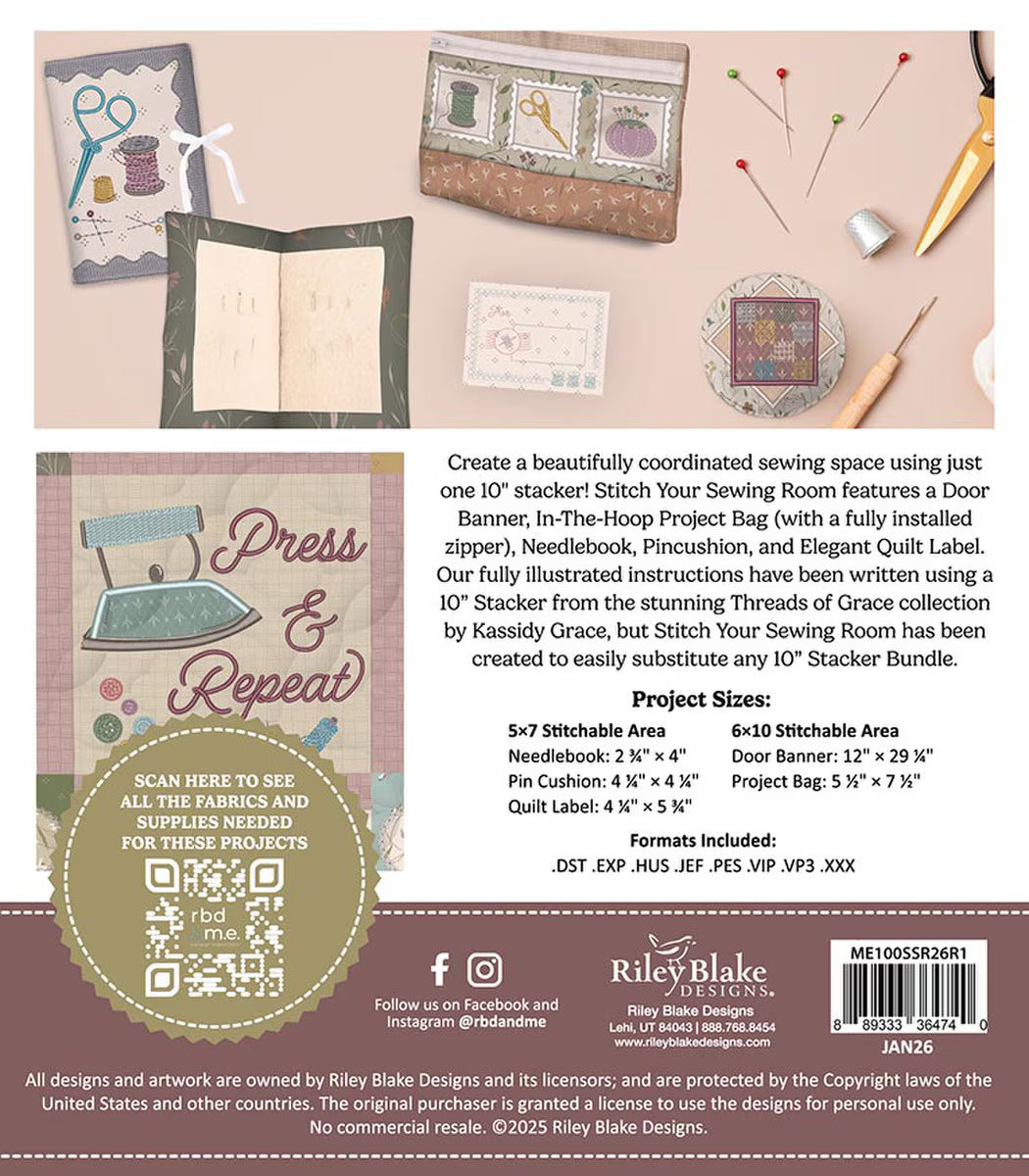 Stitch Your Sewing Room - Machine Embroidery - USB
