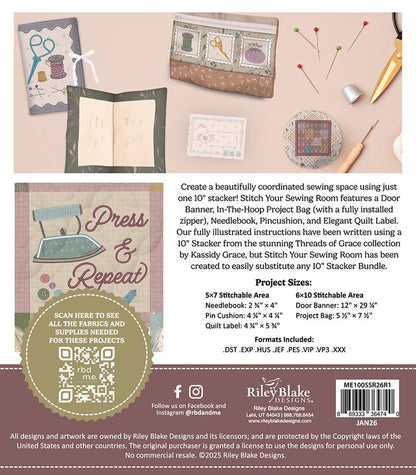 Stitch Your Sewing Room - Machine Embroidery - USB