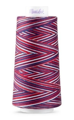 Maxi-Lock Ploy Variegated 50wt Thread 3000yds - Rocket Pop - ML53V-M62