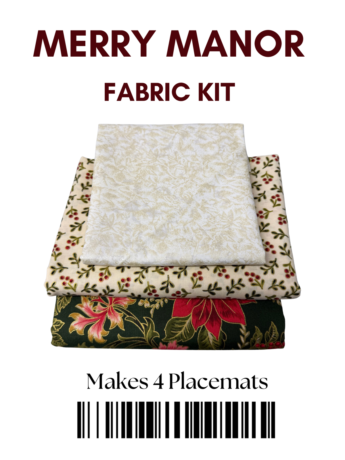 Merry Manor Easy Placemats (Set of 4) - Fabric Kit - (IQ Designer/My Design Center)