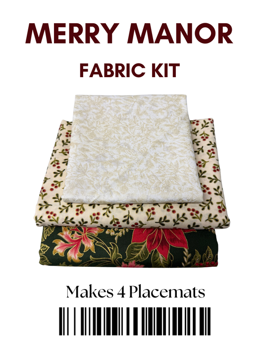 Merry Manor Easy Placemats (Set of 4) - Fabric Kit - (IQ Designer/My Design Center)