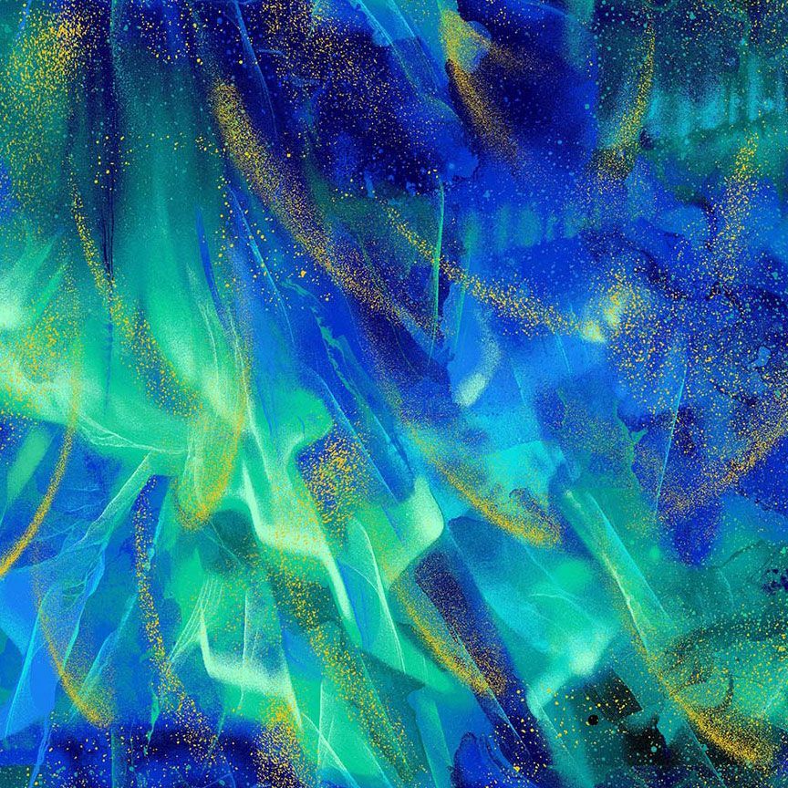 Endless Sky - Gilded Northern Light Met - NATURE-CM4393  AURORA
