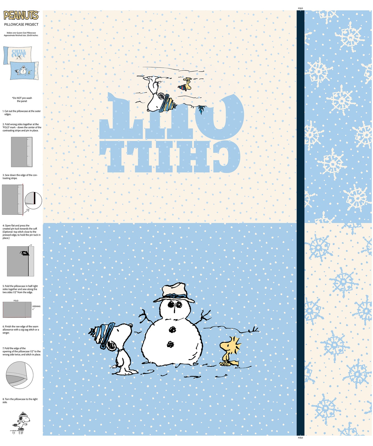 Peanuts Frosty Friends - Pillowcase Project Kit