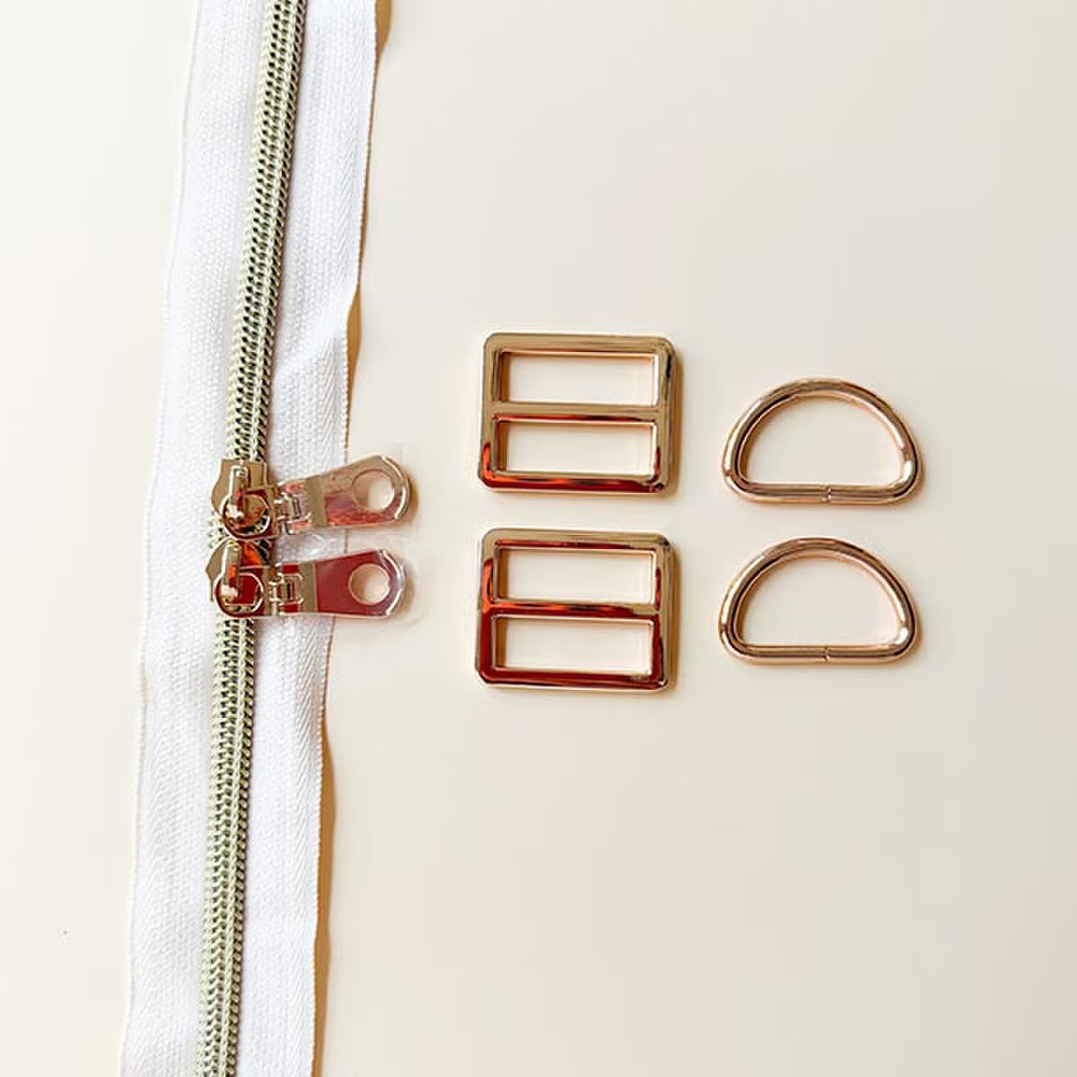 Light Gold Backpack Hardware Kit