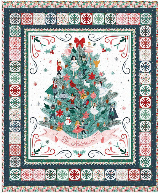 Nutcracker Tradition - Decorate the Tree Panel - PD17678-PANEL