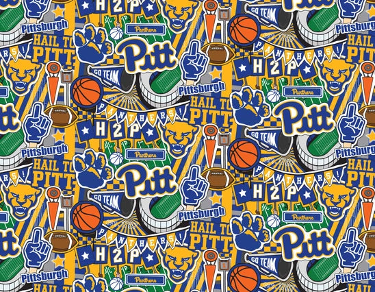 Doodle Spirit Banner - NCAA-Pittsburgh