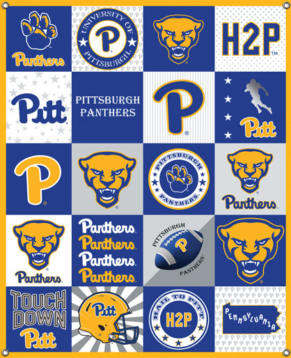 T-Shirt Spirit Banner - NCAA-Pittsburgh