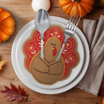 Turkey Time Utensil Holders - PK10072