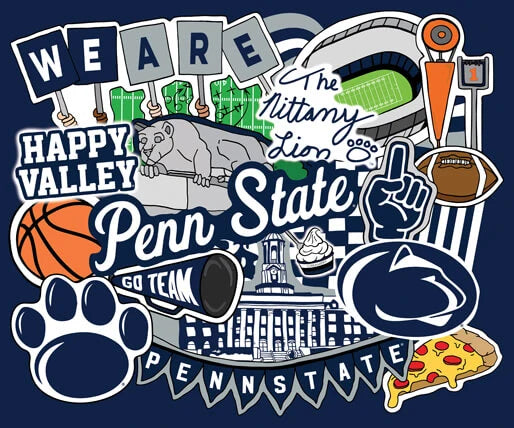 Doodle Spirit Banner - NCAA-Penn State