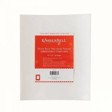 Kimberbell Sticky-Back Tear-Away - 10" x 12", 40 Sheets - KDST137
