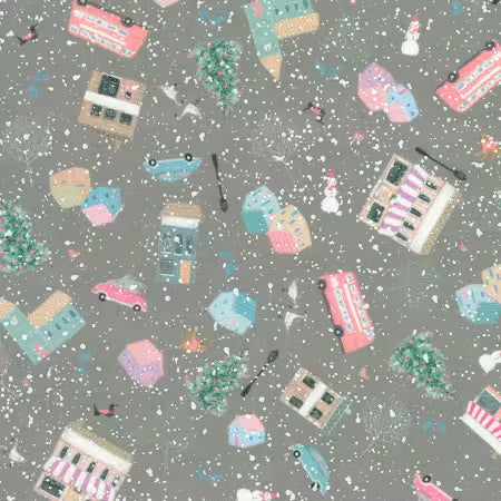 Wintertime - Fog Tossed Winter Town Motifs - RSWD23746336-RK