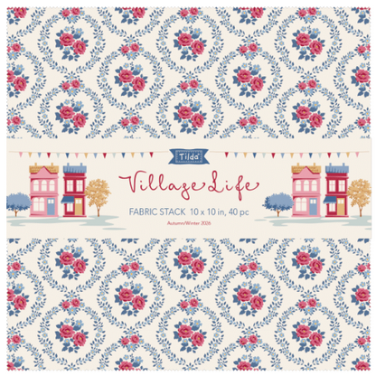 Village Life - Fabric Stack 10-in Squares - 40 pcs