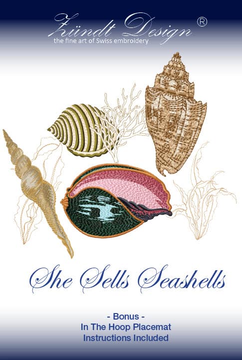 She Sells Sea Shells - Embroidery Designs
