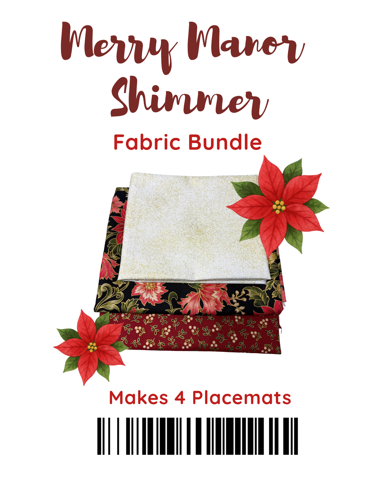 Merry Manor Shimmer - Easy Placemats (Set of 4) - Fabric Kit - (IQ Designer/My Design Center)