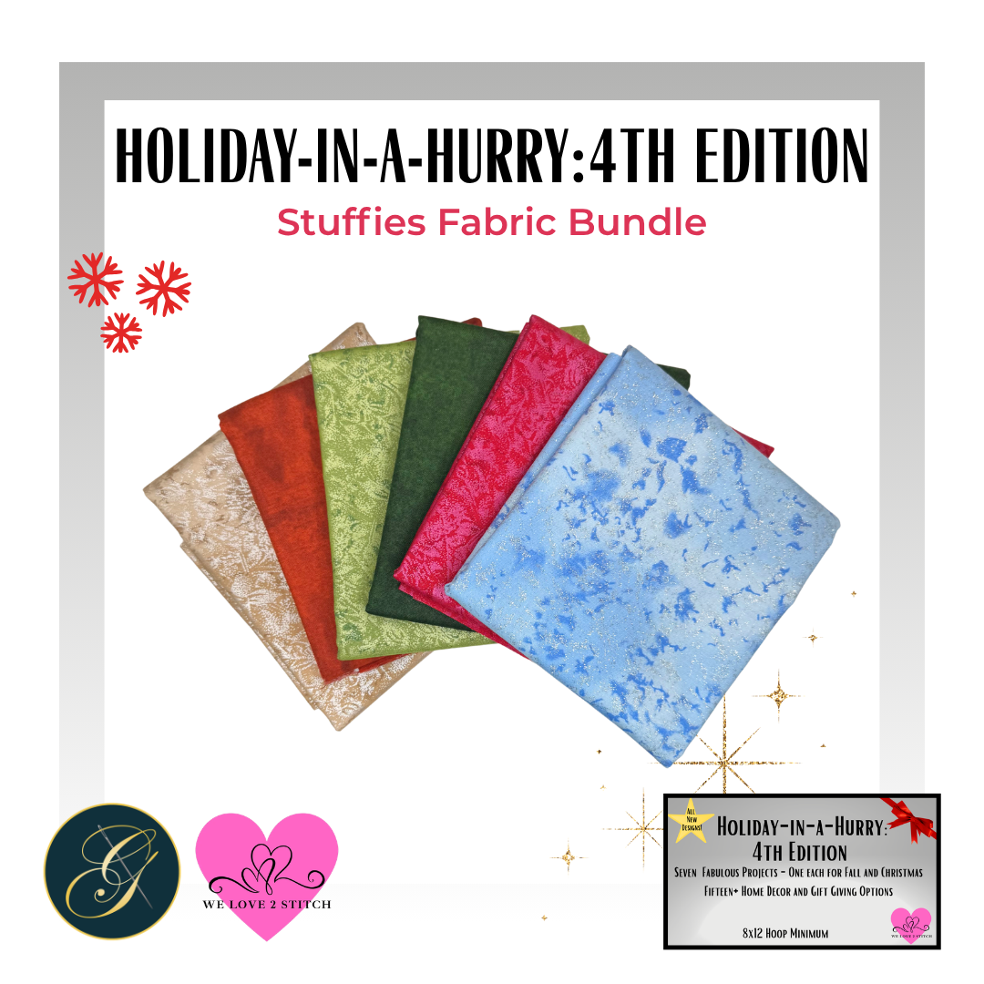 Stuffies Fabric Bundle - Holiday-in-a-Hurry: 4th Edition