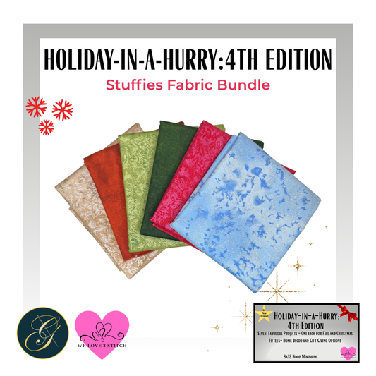 Stuffies Fabric Bundle - Holiday-in-a-Hurry: 4th Edition