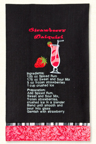 [PRE-ORDER] Cocktail Recipe Towels Embroidery Collection