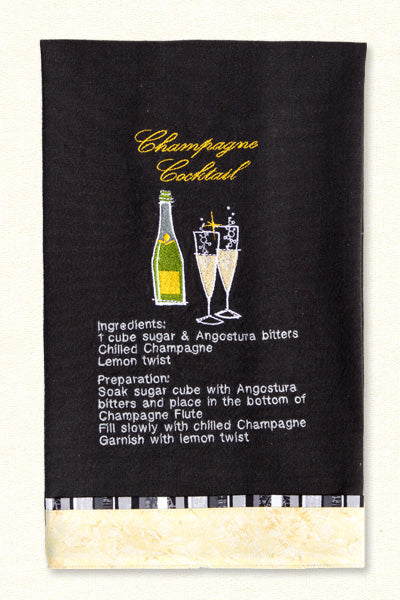 [PRE-ORDER] Cocktail Recipe Towels Embroidery Collection