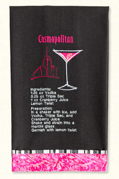 [PRE-ORDER] Cocktail Recipe Towels Embroidery Collection