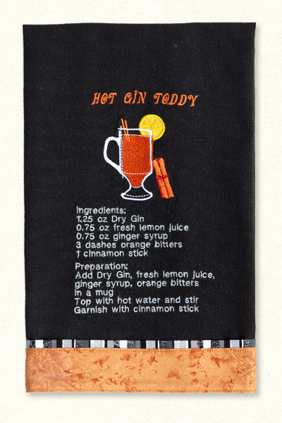[PRE-ORDER] Cocktail Recipe Towels Embroidery Collection