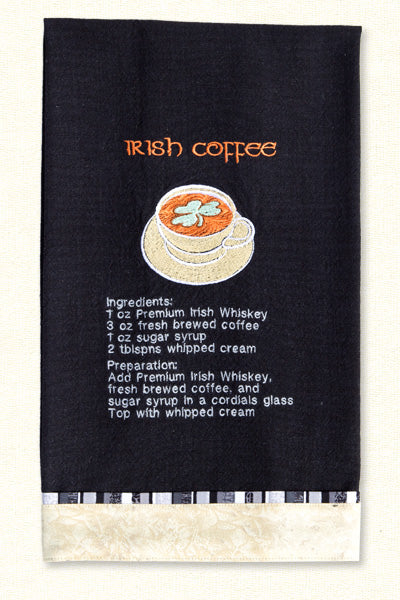 [PRE-ORDER] Cocktail Recipe Towels Embroidery Collection